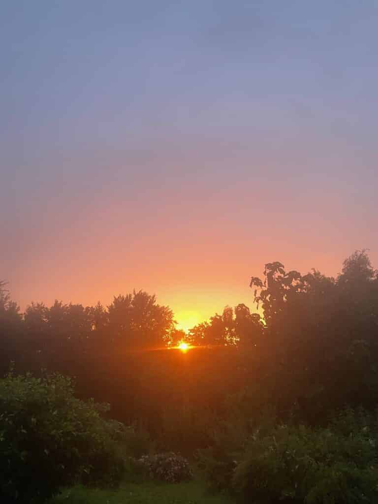 Sonnenuntergang in Welten - das Südburgenland von seiner glühenden Seite